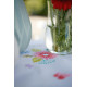 PN-0175588 Весняні квіти і метелики. Доріжка на стіл. Vervaco. Набір для вишивки гладдю