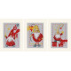 PN-0185078 Christmas  gnomes. Листівка. Vervaco. Набір для вишивки хрестом