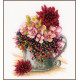 PN-0185110 blush Pink bouquet. 19х24 см. Lanarte. Набір для вишивки хрестиком на рівномірці