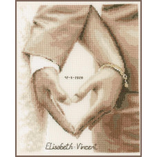 PN-0187247 Heart of the newlyweds. 21х26 см. Vervaco. Набір для вишивки хрестиком на Aida 14