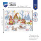 PN-0203507 Вечірка з гномами, 29х21 см. Vervaco. Набір для вишивки хрестиком на Aida 14