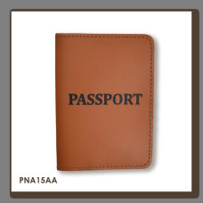 PNA15AA Babylon Обкладинка для паспорта з написом PASSPORT 10x14 см теракотова, чорне тиснення, шкіра