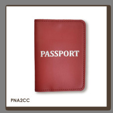 PNA2CC Babylon Обкладинка для паспорта з написом PASSPORT 10x14 см червона, срібне тиснення, шкіра