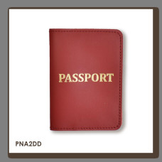 PNA2DD Babylon Обкладинка для паспорта з написом PASSPORT 10x14 см червона, золоте тиснення, шкіра