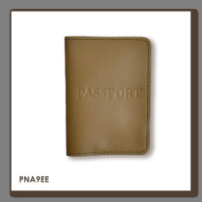 PNA9EE Babylon Обкладинка для паспорта з написом PASSPORT 10x14 см хакі, чисте тиснення, шкіра