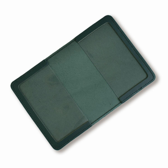 POG10AA Babylon Обкладинка для посвідчення офіцера з Гербом 9x12,5 см зелена, чорне тиснення, шкіра