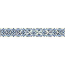 ПС034дМнннн Барвиста вишиванка Заготовка для вишивки - Пояс жіночий Кучерява безмежність р.42-54 домоткане полотно, бежевий