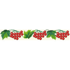 ПС037дМнннн Барвиста вишиванка Заготовка для вишивки - Пояс жіночий Калина р.42-54 домоткане полотно, бежевий