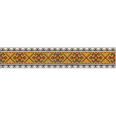 ПС063дМнннн Барвиста вишиванка Заготовка для вишивки - Пояс жіночий Прикарпаття. Оберіг р.42-54 домоткане полотно, бежевий