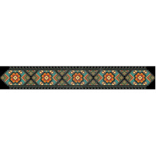 ПС064шЧнннн Барвиста вишиванка Заготовка для вишивки - Пояс жіночий Мамина ніжність р.42-54 шовк, чорний