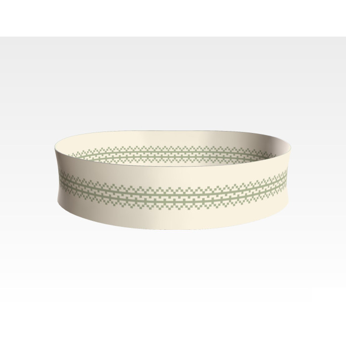 ПС106кМнннн Пояс жіночий, атлас-коттон, бежевий. Барвиста вишиванка. Заготовка для вишивки бісером