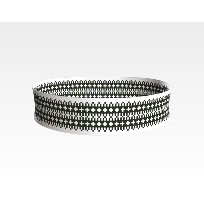 ПС126кБнннн Пояс жіночий, атлас-коттон, білий. Барвиста вишиванка. Заготовка для вишивки бісером