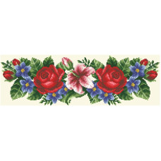 ПС361шМнннн Барвиста вишиванка Заготовка для вишивки - Пояс жіночий  р.42-54 шовк, бежевий