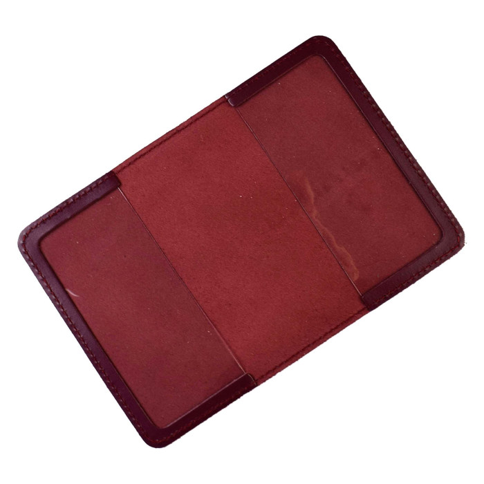 PYA6DD Babylon Обкладинка для паспорта Passport з великим Гербом 10x14 см бордова, золоте тиснення, шкіра