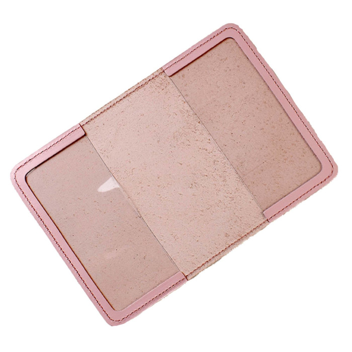 PYY12DD Babylon Обкладинка для паспорта Україна з великим Гербом 10x14 см рожева, золоте тиснення, шкіра