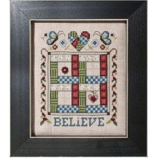 QLS003 Stoney Creek Паперова схема для вишивки рахунковим хрестиком - Quilted With Love - Believe