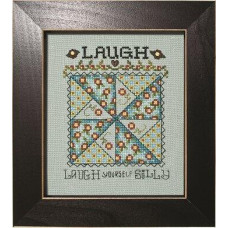 QLS010 Stoney Creek Паперова схема для вишивки рахунковим хрестиком - Quilted With Love - Laugh