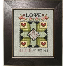 QLS011 Stoney Creek Паперова схема для вишивки рахунковим хрестиком - Quilted With Love - Love