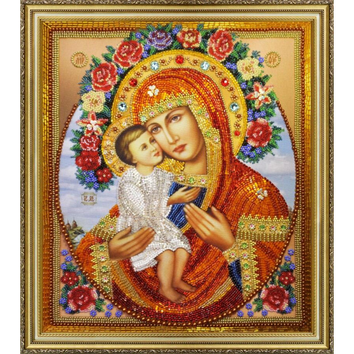 Р-286 Жировицкая ікона Божої Матері. Картини бісером. Набір для вишивання бісером