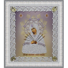 Р-373 Ікона Божої Матері Семистрельная (ажур). Картини бісером. Набір для вишивки бісером