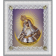 Р-374 Остробрамська ікона Божої Матері (ажур). Картини бісером. Набір для вишивки бісером