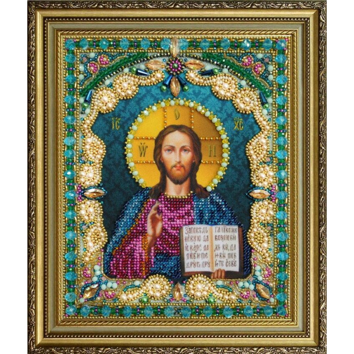 Р-408 Ікона Христа Спасителя. Картини бісером. Набір для вишивки бісером