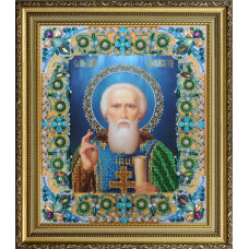 Р-410 Ікона Святий Сергій Радонезький. Картини бісером. Набір для вишивки бісером