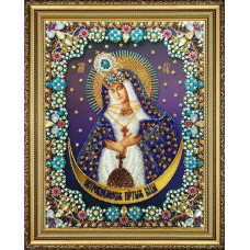 Р-425 Ікона Божої Матері Остробрамської. Картини бісером. Набір для вишивання бісером