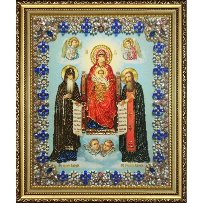 Р-427 Ікона Божої Матері Свенская-Печерська. Картини бісером. Набір для вишивання бісером