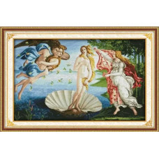 R237JS Joy Sunday Набір для вишивки друкованим хрестиком - Народження Венери 110x71 см, Aida 14