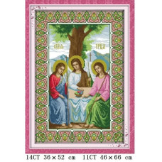 R291-2JS Свята Трійця, 36x52 см. Joy Sunday. Набір для вишивки хрестиком на канві з нанесеним малюнком