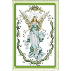 R759JS Повернення ангела, 46x67 см. Joy Sunday. Набір для вишивки хрестиком на канві з нанесеним малюнком