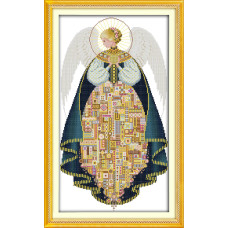 R926JS Янгол Любові, 33х54 см. Joy Sunday. Набір для вишивки хрестиком на канві з нанесеним малюнком
