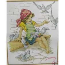 RA654JS Joy Sunday Набір для вишивки друкованим хрестиком - RA654, Aida14 (схема на канві)