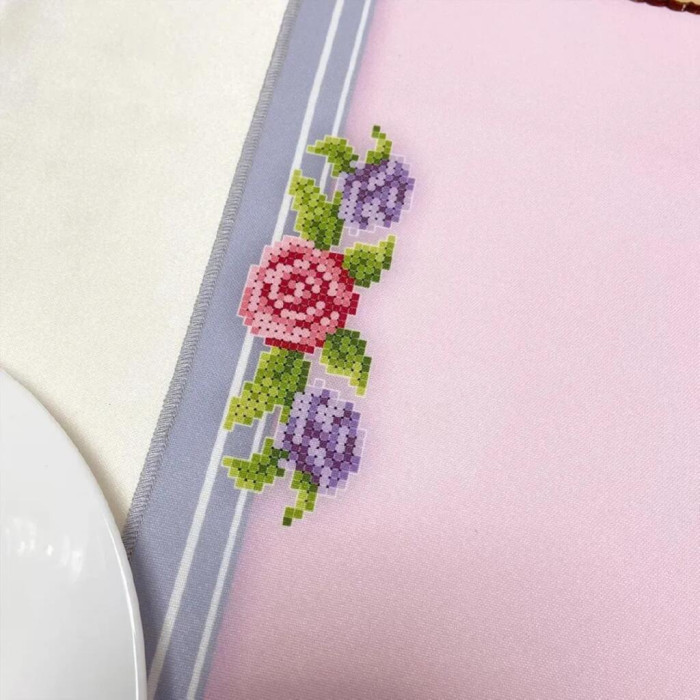 Ранер_244 Virena Заготовка для вишивки бісером - Ранер великий 28x142 см (габардин)