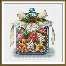 РЕ2001 Нова Слобода Набір для вишивки рахунковим хрестиком - Солодкий настрій 26x26 см, Aida 16 ct