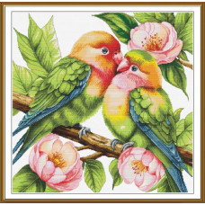 РЕ3623 Нова Слобода Набір для вишивки хрестиком - Весняна елегія 42х29 см, Aida 16