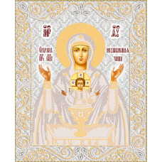 РИК-3-072 Ікона Божої Матері Невипивана Чаша (срібло). Марічка. Схема на тканині для вишивання бісером