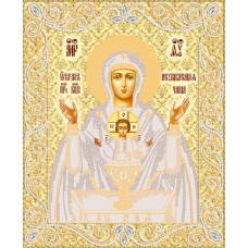 РИК-3-073 Ікона Божої Матері Невипивана Чаша (золото). Марічка. Схема на тканині для вишивання бісером