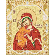 РИК-4024 Феодорівська ікона Божої Матері. Мар 56чка. Схема на тканині для вишивання бісером
