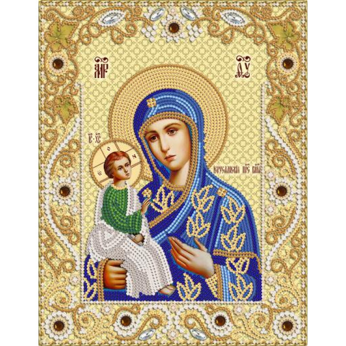 РИК-4027 Єрусалимська ікона Божої Матері. Марічка. Схема на тканині для вишивання бісером