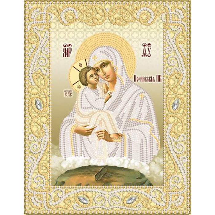 РИК-4063 Почаївська ікона Божої Матері (золото). Марічка. Схема на тканині для вишивання бісером