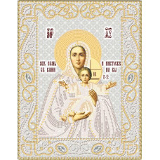 РИК-4064 Леушинская ікона Божої Матері (срібло). Марічка. Схема на тканині для вишивання бісером
