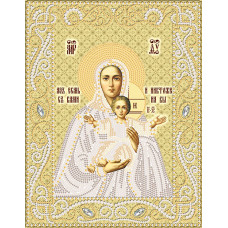 РИК-4065 Леушинская ікона Божої Матері (золото). Марічка. Схема на тканині для вишивання бісером