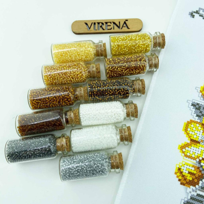 РКМ_069 Virena Заготовка для вишивки бісером - Великодній рушник на кошик дитячий 22x30 см (габардин)