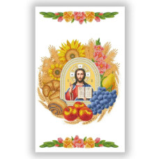 РКВ_094  Virena Заготовка для вишивки бісером - Рушник Спасівський на кошик 33x51 см (габардин)
