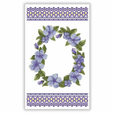 ТБ РКВ_098 Virena Набір для вишивки бісером - Великодній рушник на кошик 22x30 см (габардин)