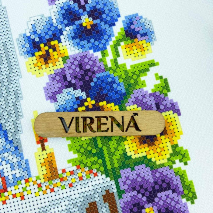 РКВ_099 Virena Заготовка для вишивки бісером - Великодній рушник на кошик 33x51 см (габардин)