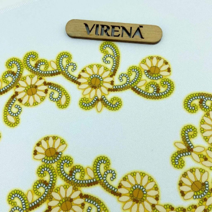 РКВ_105 Virena Заготовка для вишивки бісером і бусинами - Великодній рушник на кошик 33x51 см (габардин)