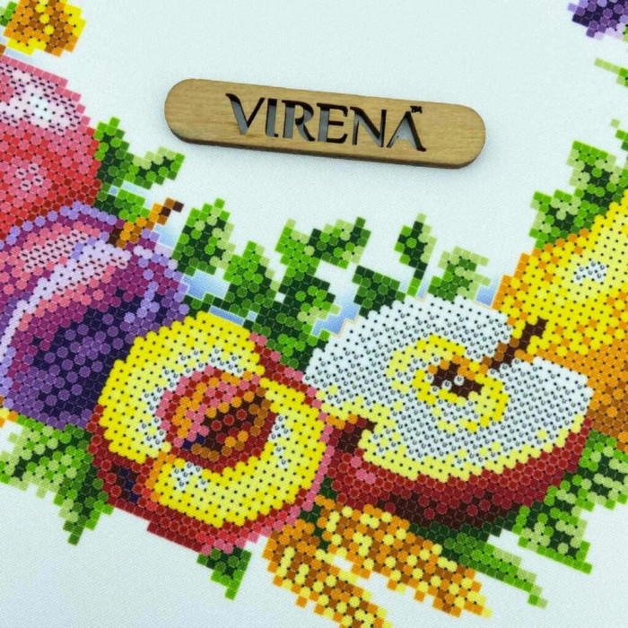 РКВ_107 Virena Заготовка для вишивки бісером - Рушник до Спаса великий на кошик, 33x51 см (габардин)
